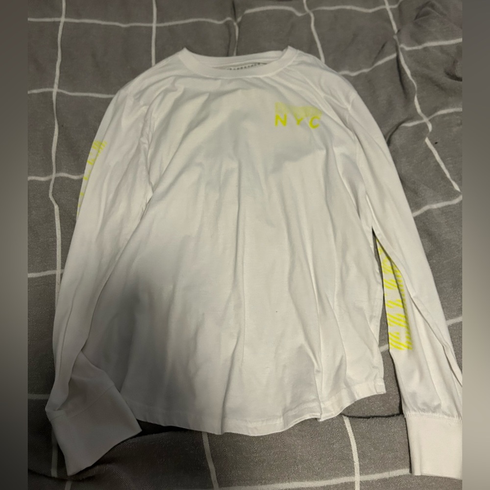 (3 for $15) Aeropostale Long-Sleeve Crewneck (White) (large)